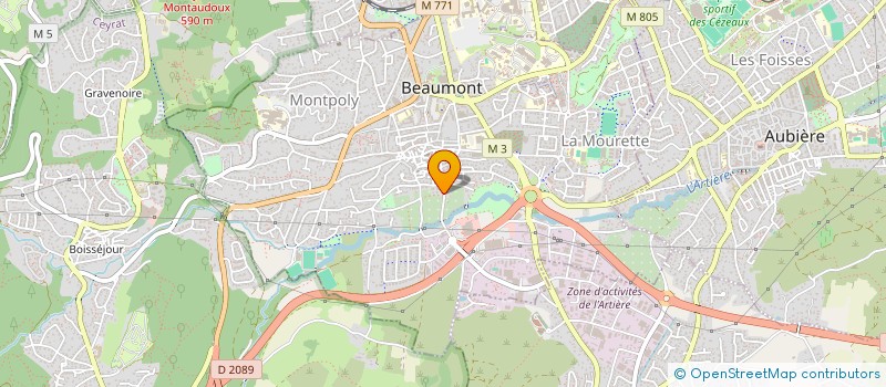 localisation de l'entreprise MONSIEUR DANIEL PASSERIEUX  BEAUMONT