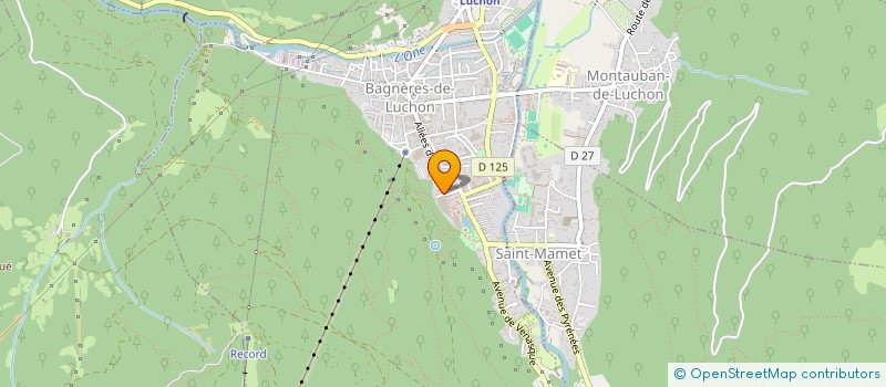 localisation de l'entreprise MONSIEUR DANIEL PASUT  BAGNERES-DE-LUCHON
