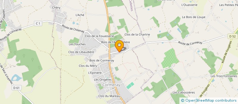 localisation de l'entreprise MONSIEUR DANIEL PATIN  LE CONTROIS-EN-SOLOGNE