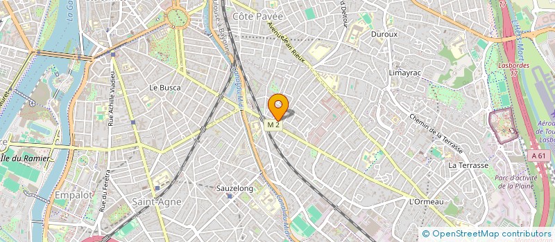 localisation de l'entreprise MONSIEUR DANIEL PAUL  TOULOUSE