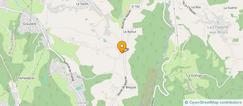 localisation de l'entreprise MONSIEUR DANIEL PAUL FRANCOIS JULLIEN  COSNAC