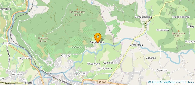 localisation de l'entreprise MONSIEUR DANIEL PAULERENA  ISPOURE