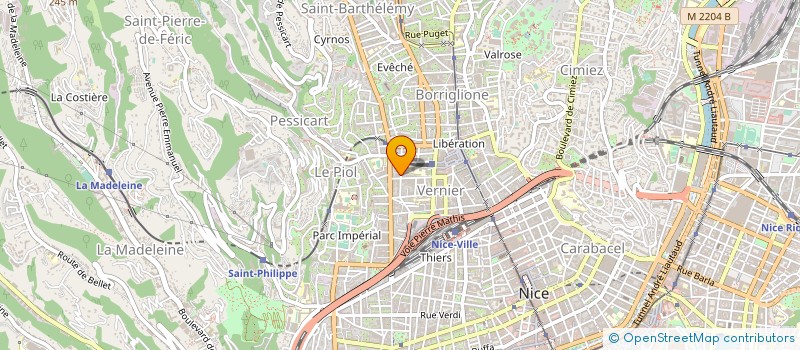 localisation de l'entreprise MONSIEUR DANIEL PAUSELLI  NICE