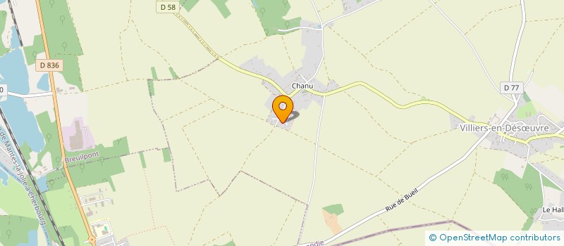 localisation de l'entreprise MONSIEUR DANIEL PAUVERT  VILLIERS-EN-DESUVRE