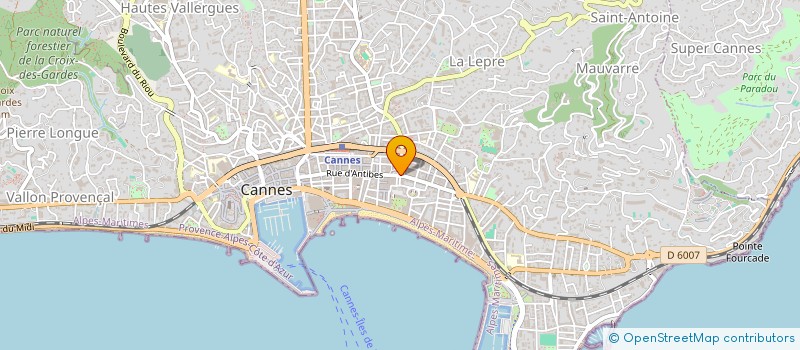 localisation de l'entreprise MONSIEUR DANIEL PEIRONE à CANNES