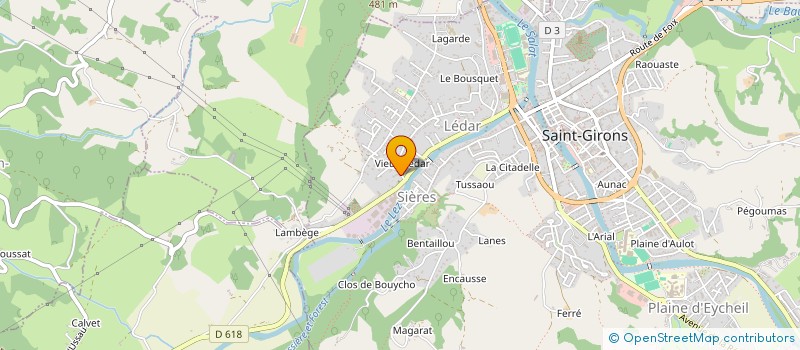 localisation de l'entreprise MONSIEUR DANIEL PENE à SAINT-GIRONS