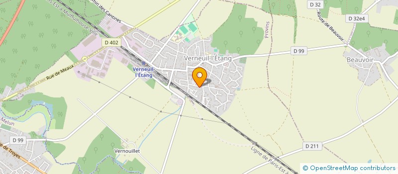 localisation de l'entreprise MONSIEUR DANIEL PERARD  VERNEUIL-L'ETANG