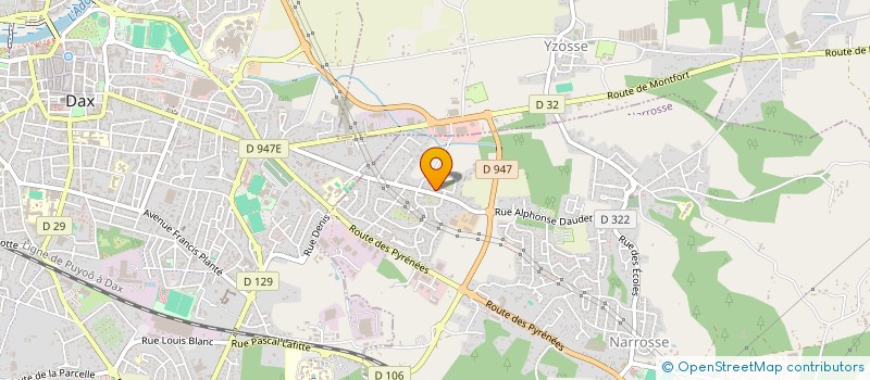 localisation de l'entreprise MONSIEUR DANIEL PEREIRA DE OLIVEIRA à NARROSSE