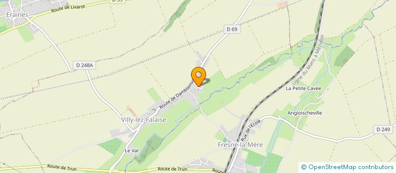 localisation de l'entreprise MONSIEUR DANIEL PEREIRA DOS REIS  VILLY-LEZ-FALAISE