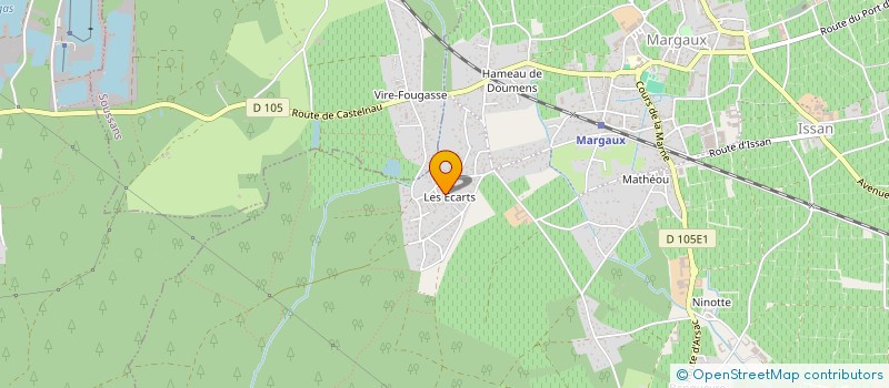 localisation de l'entreprise MONSIEUR DANIEL PEREZ  MARGAUX-CANTENAC