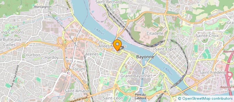 localisation de l'entreprise MONSIEUR DANIEL PEREZ  BAYONNE