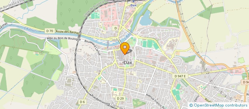 localisation de l'entreprise MONSIEUR DANIEL PERNOT à DAX