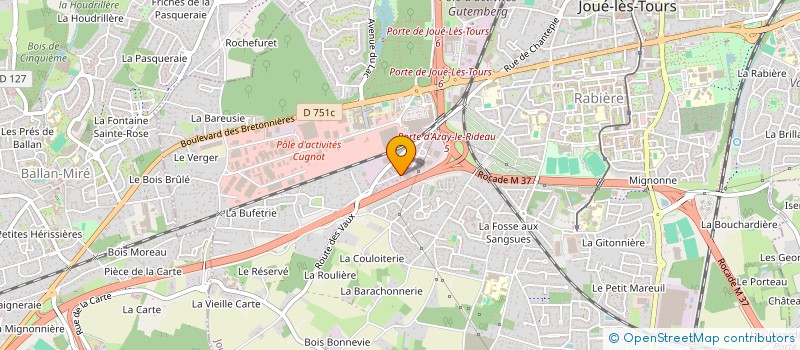 localisation de l'entreprise MONSIEUR DANIEL PERNOT à JOUE-LES-TOURS
