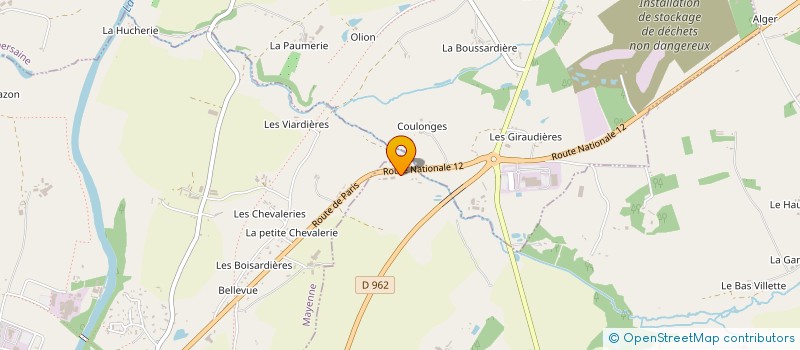 localisation de l'entreprise MONSIEUR DANIEL PERRET à ARON
