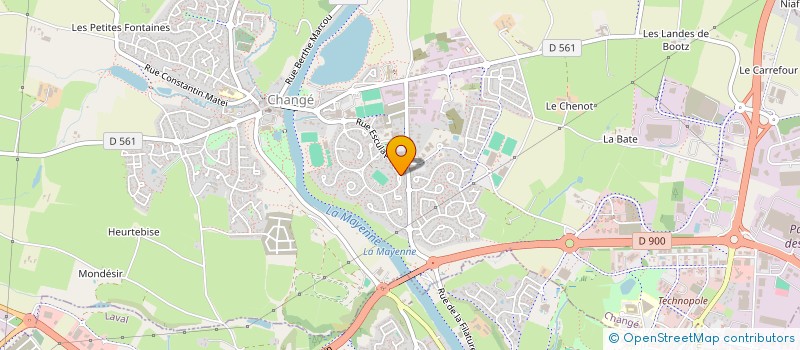 localisation de l'entreprise MONSIEUR DANIEL PERRIER  CHANGE