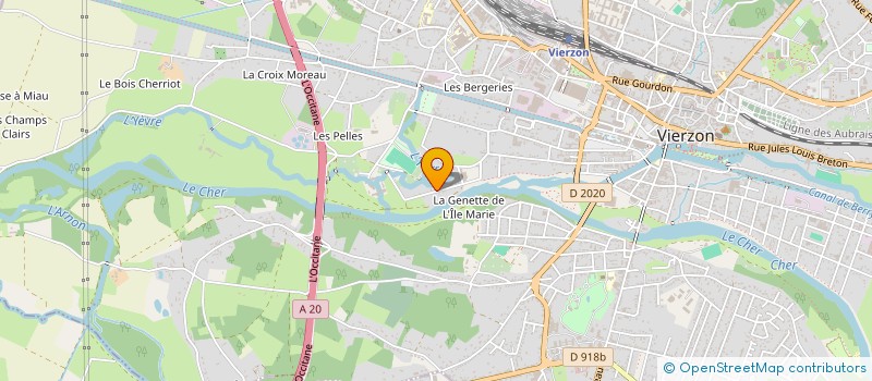 localisation de l'entreprise MONSIEUR DANIEL PERRIN à VIERZON