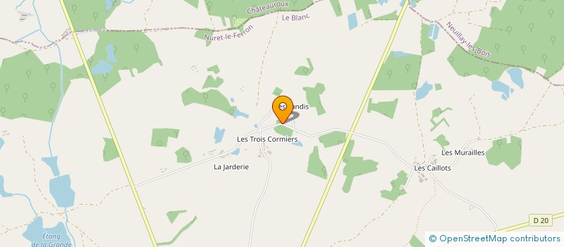 localisation de l'entreprise MONSIEUR DANIEL PERRIN à NURET-LE-FERRON