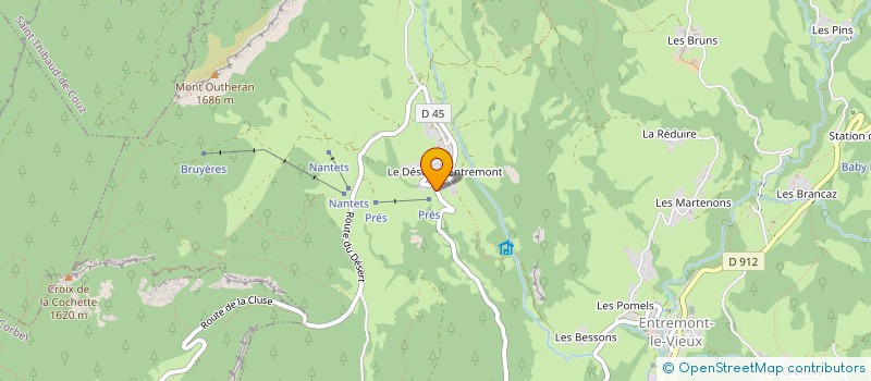 localisation de l'entreprise MONSIEUR DANIEL PERRIN  ENTREMONT-LE-VIEUX