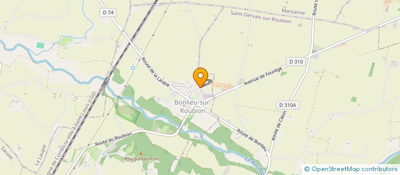 localisation de l'entreprise MONSIEUR DANIEL PERRIN  BONLIEU-SUR-ROUBION