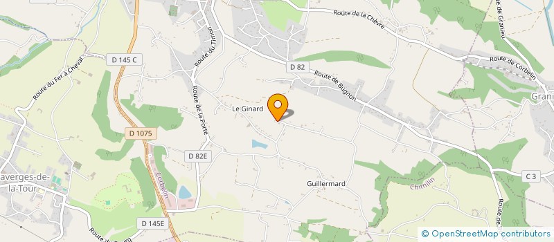 localisation de l'entreprise MONSIEUR DANIEL PERRIN  CORBELIN