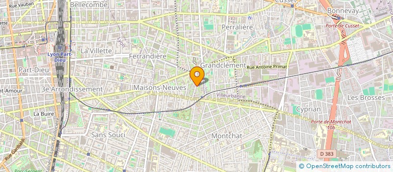 localisation de l'entreprise MONSIEUR DANIEL PERROT à VILLEURBANNE