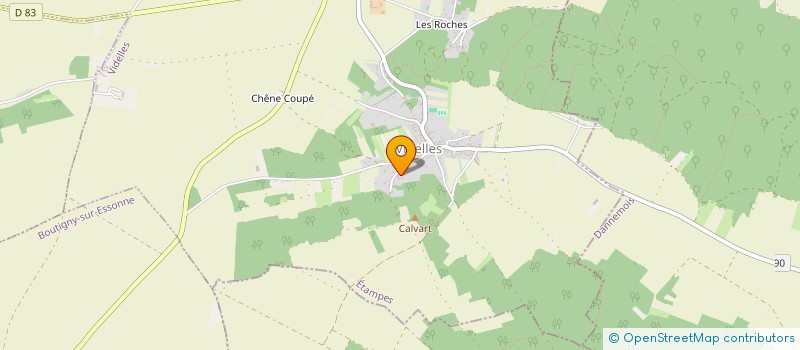 localisation de l'entreprise MONSIEUR DANIEL PETIT  VIDELLES