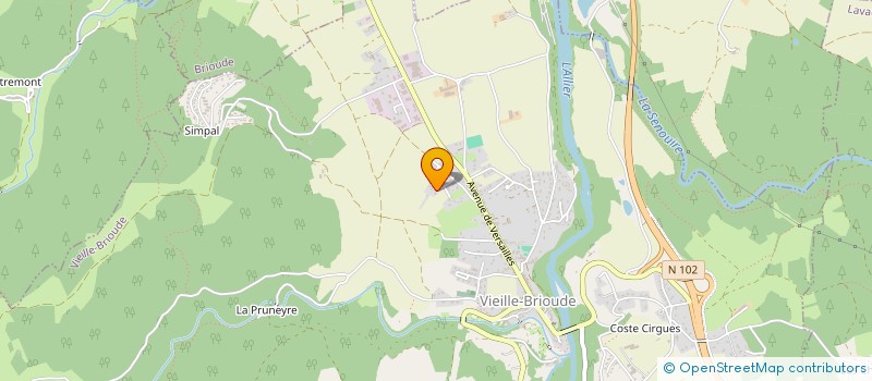 localisation de l'entreprise MONSIEUR DANIEL PETOTON  VIEILLE-BRIOUDE