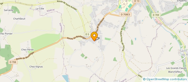 localisation de l'entreprise MONSIEUR DANIEL PEYRAT à RIBERAC