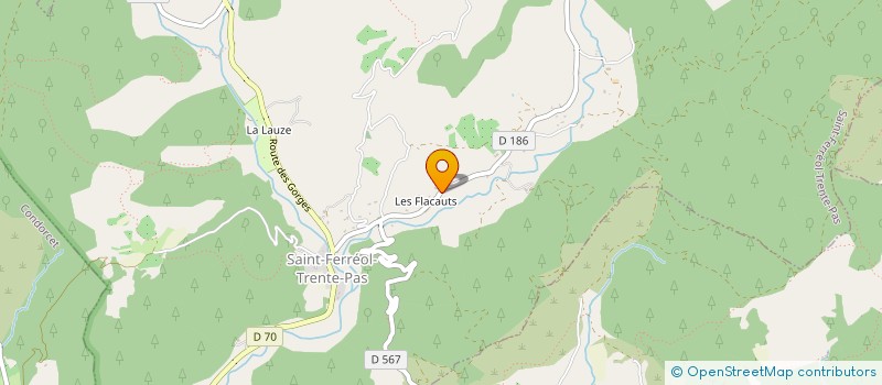 localisation de l'entreprise MONSIEUR DANIEL PEYSSON  SAINT-FERREOL-TRENTE-PAS