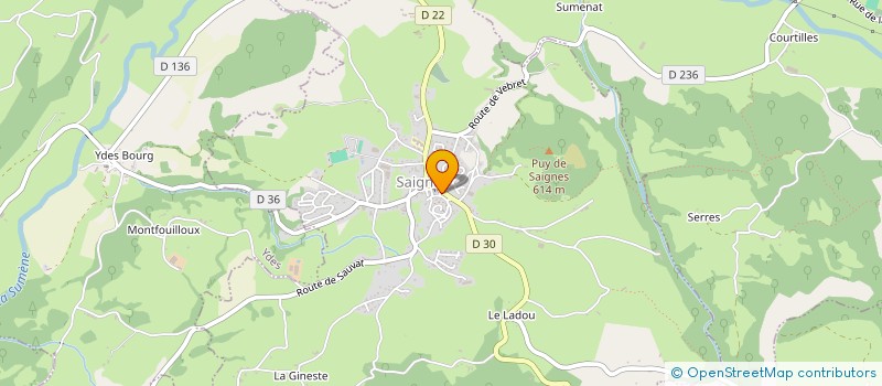 localisation de l'entreprise MONSIEUR DANIEL PEYTHIEU à SAIGNES