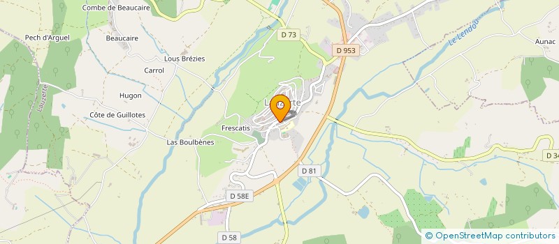 localisation de l'entreprise MONSIEUR DANIEL PEZERIL à LAUZERTE