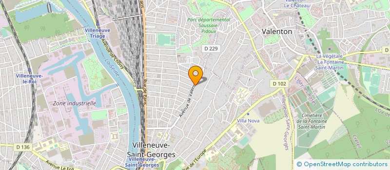 localisation de l'entreprise MONSIEUR DANIEL PHILIPPE  VILLENEUVE-SAINT-GEORGES