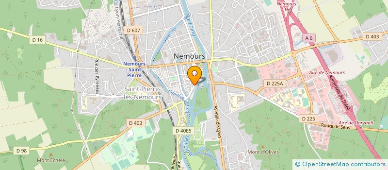 localisation de l'entreprise MONSIEUR DANIEL PIASTRA à NEMOURS