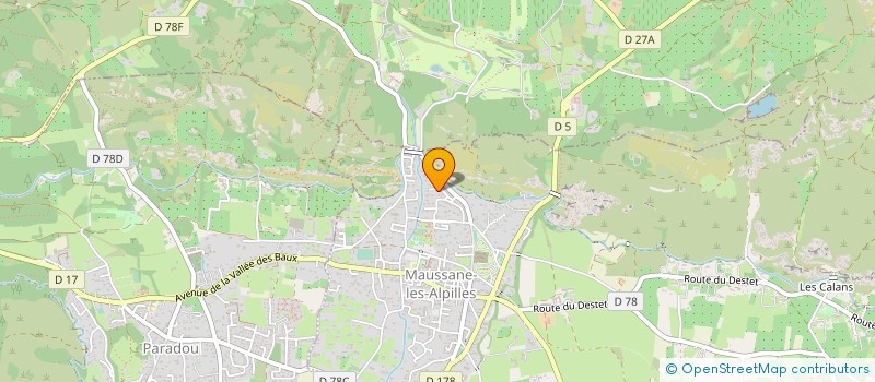localisation de l'entreprise MONSIEUR DANIEL PICANDET  MAUSSANE-LES-ALPILLES