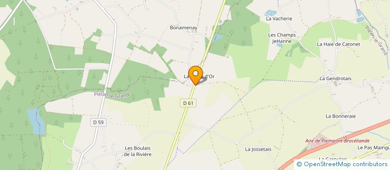 localisation de l'entreprise MONSIEUR DANIEL PICARD  TREFFENDEL