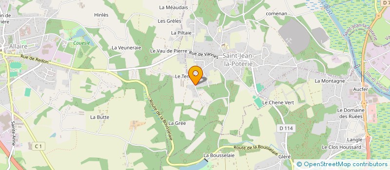 localisation de l'entreprise MONSIEUR DANIEL PICHARD  SAINT-JEAN-LA-POTERIE