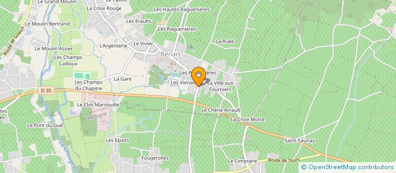 localisation de l'entreprise MONSIEUR DANIEL PIERREDON  BENAIS