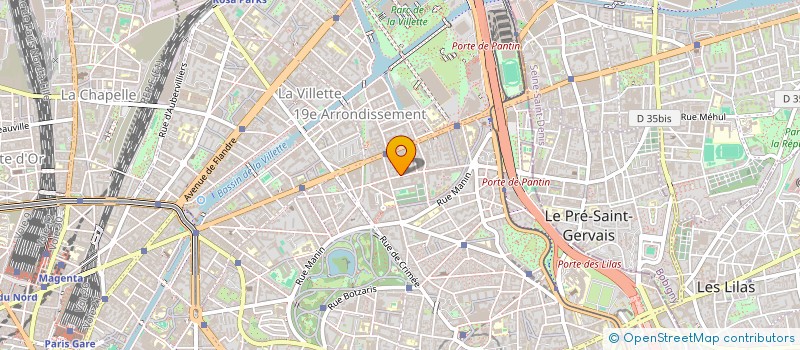 localisation de l'entreprise MONSIEUR DANIEL PIERUZZINI VILLANUEVA  PARIS