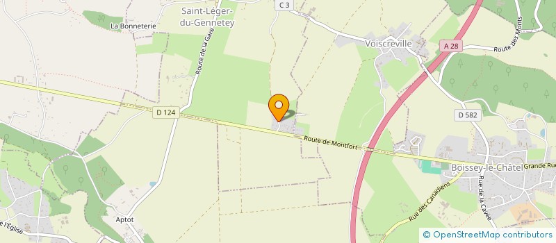 localisation de l'entreprise MONSIEUR DANIEL PINCHON  SAINT-LEGER-DU-GENNETEY