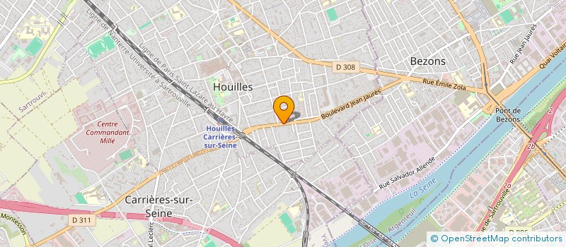 localisation de l'entreprise MONSIEUR DANIEL PINTO  HOUILLES