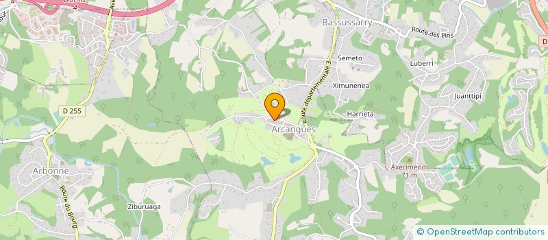 localisation de l'entreprise MONSIEUR DANIEL PIROLA  ARCANGUES