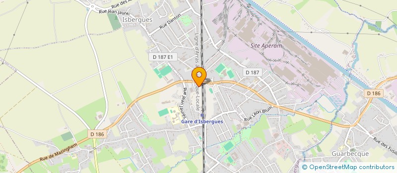 localisation de l'entreprise MONSIEUR DANIEL PLANCKEEL  ISBERGUES