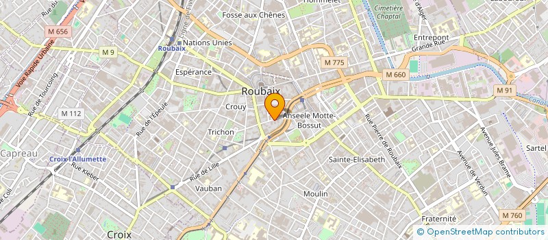 localisation de l'entreprise MONSIEUR DANIEL PLANTIER à ROUBAIX