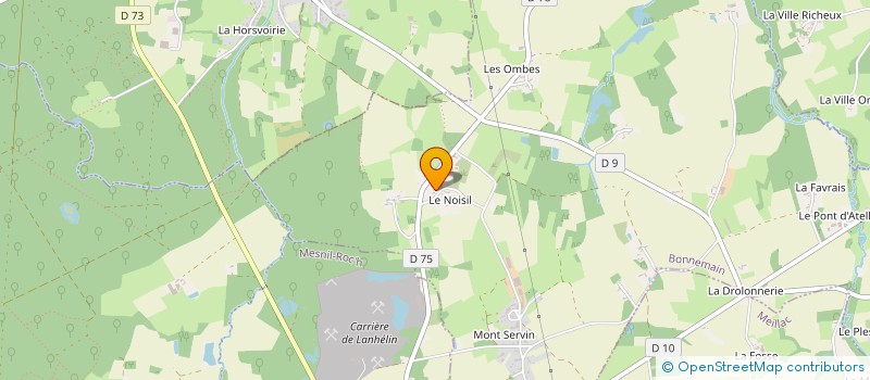 localisation de l'entreprise MONSIEUR DANIEL POIDEVIN à BONNEMAIN