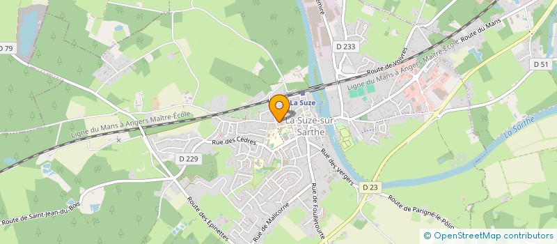localisation de l'entreprise MONSIEUR DANIEL POIRIER à LA SUZE-SUR-SARTHE