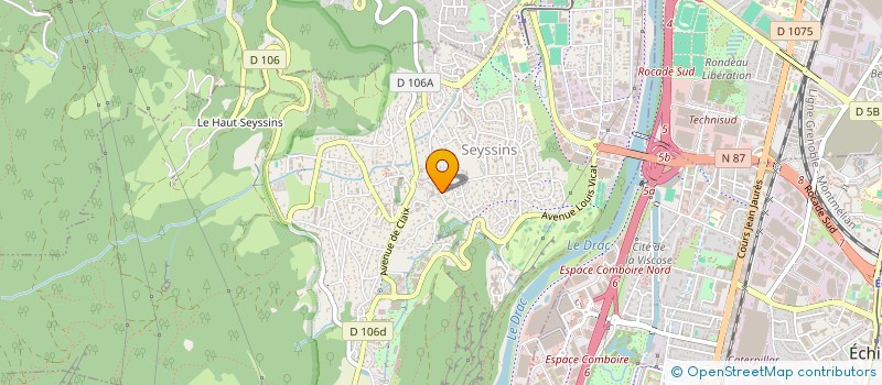 localisation de l'entreprise MONSIEUR DANIEL PONCET à SEYSSINS