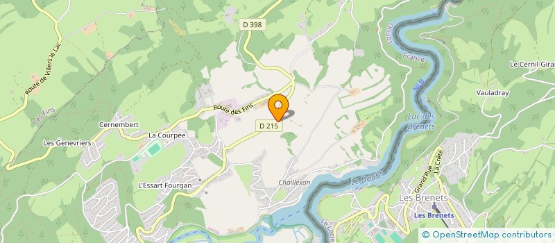 localisation de l'entreprise MONSIEUR DANIEL PONCOT à VILLERS LE LAC