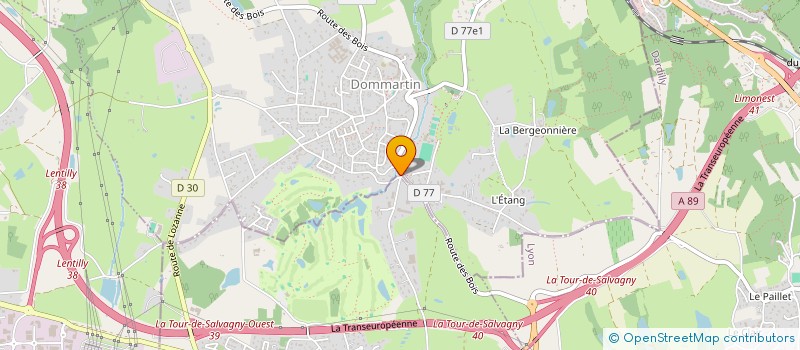 localisation de l'entreprise MONSIEUR DANIEL PONSARD à LA TOUR-DE-SALVAGNY