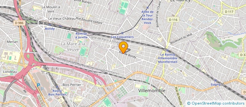 localisation de l'entreprise MONSIEUR DANIEL POP  VILLEMOMBLE