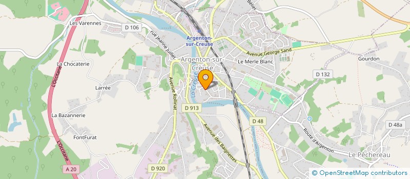 localisation de l'entreprise MONSIEUR DANIEL POUBELLE à ARGENTON-SUR-CREUSE